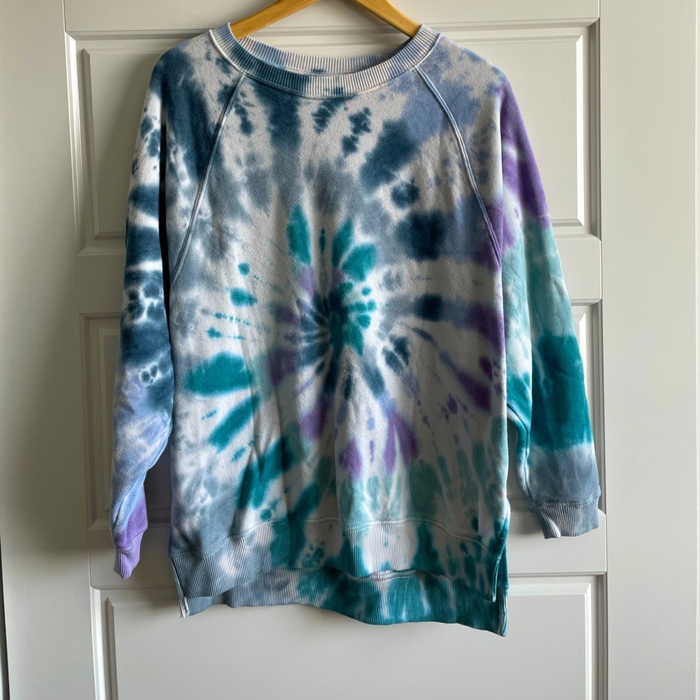 American Eagle Tie Dye Crewneck Sweater